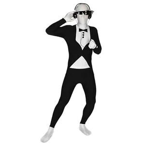 Morphsuit Halloween Costume Mens Small Tuxedo Bodysuit Full Body Suit Cosplay